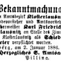 1886-01-02 Kl Schiedsmannstelle